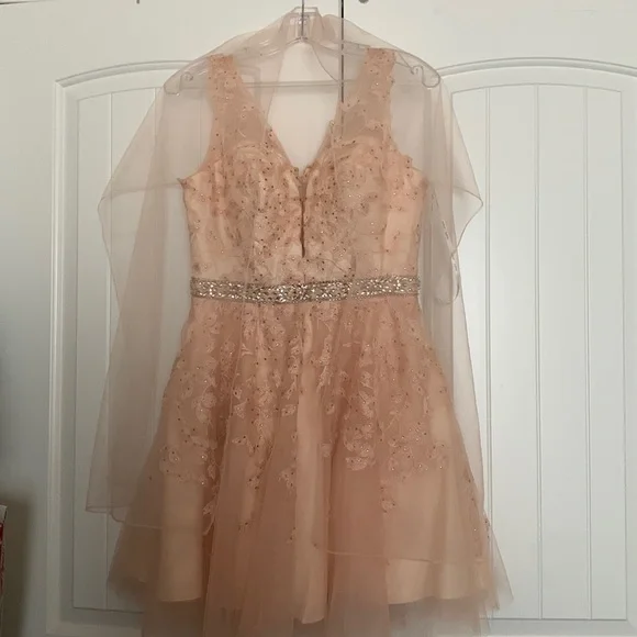 green emerald velvet dress Rose Gold Glitter Floral Prom Gown – Unique Vintage main image 0